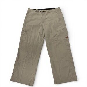 PrAna Zion Cargo Pants Mens XL Khaki Tan Stretch Hiking Climbing Outdoor Utility